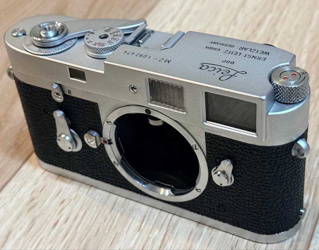 Leica ライカ M2 ボディ フィルムカメラ 純正ケース付 カメラ・ヒラノ 手作りカメラケース】 ライカ Leica M型（M2,M3,M4