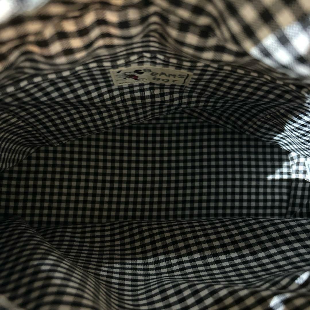 極美品✨ビームスボーイ ミッキーマウス かご トートバッグ ギンガム