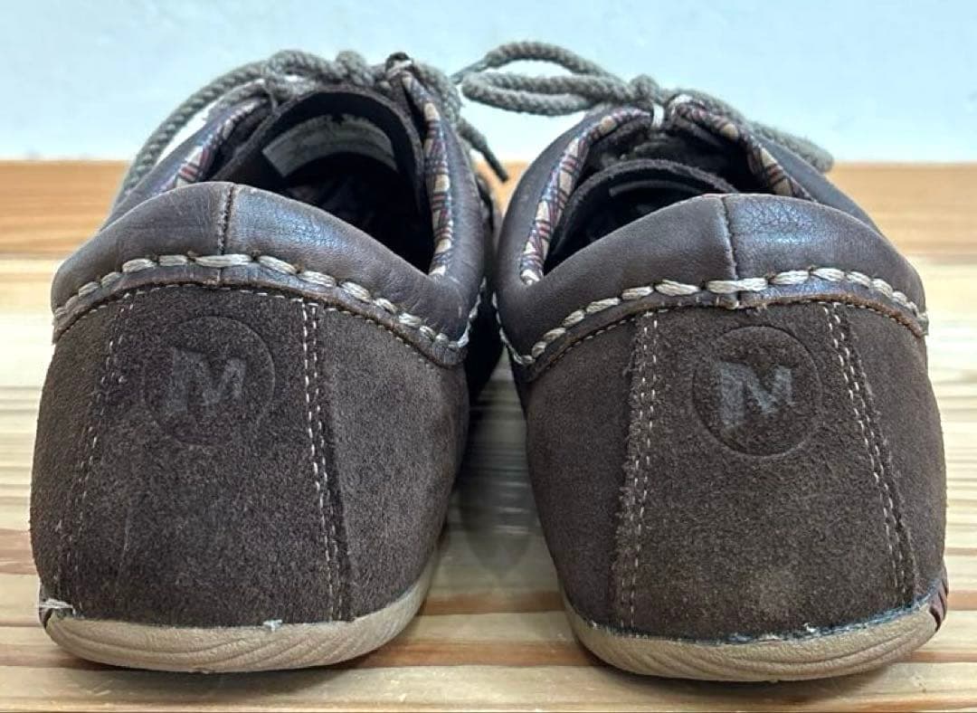 ダークブラウン MERRELLUS サイズ8 スエード ウーマン メレル - メルカリ