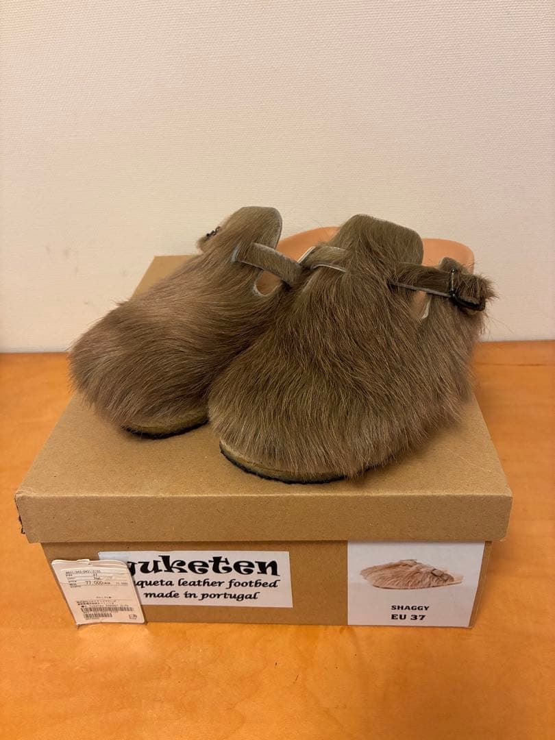 【試着のみ】yuketenユケテン シャギー スリッポン 37 箱有り