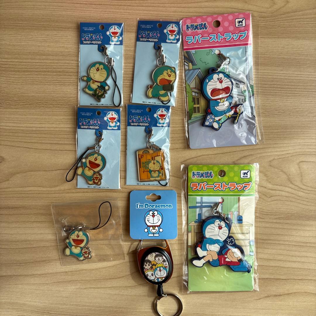 ドラえもん ラバーストラップファスナーマスコット リールキーホルダー