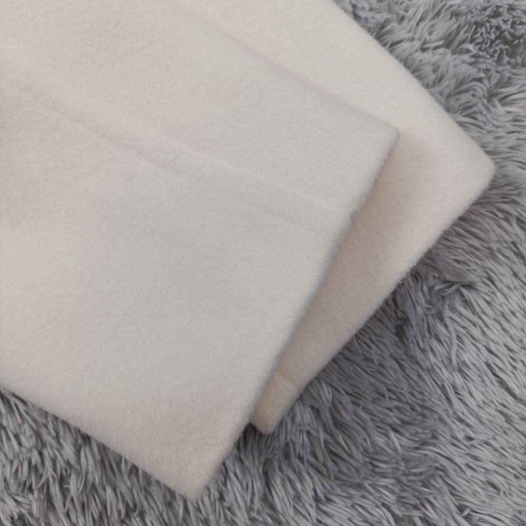 未使用級 マドモアゼルノンノン アンゴラ60% ピーコート Pコート 白 M