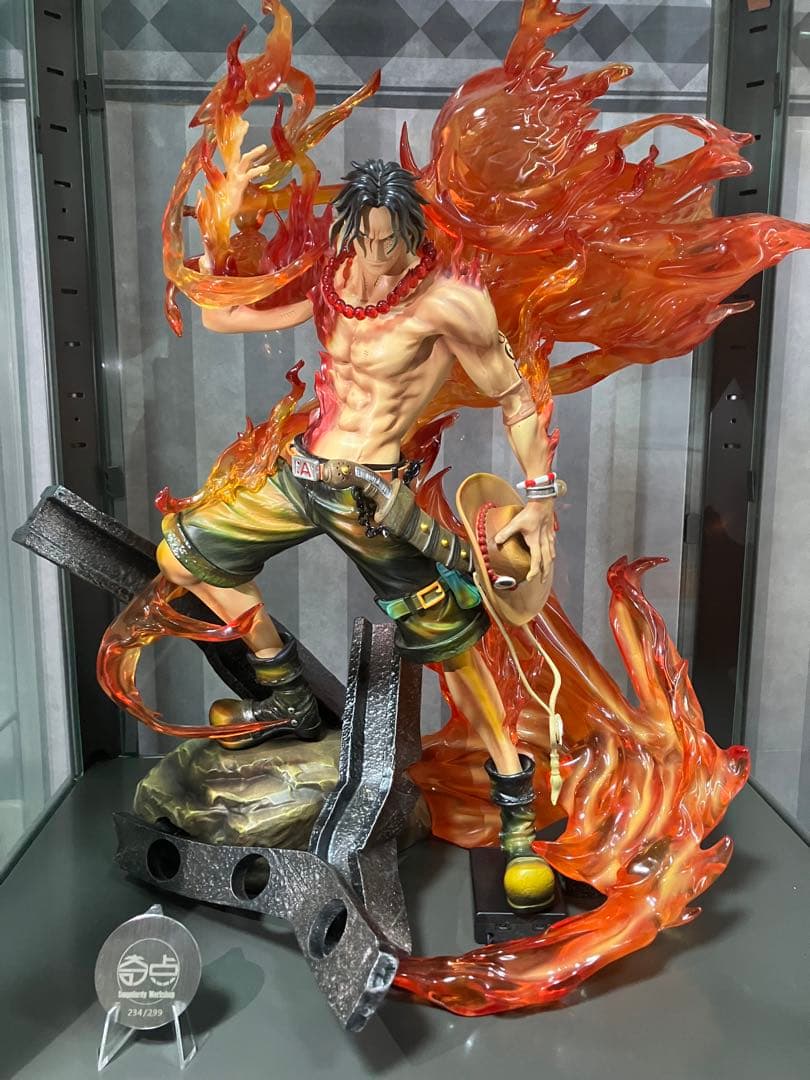 ポートガスDエース　ガレージキットフィギュア ワンピース ポートガス・D・エース ガレージキット フィギュア 塗装