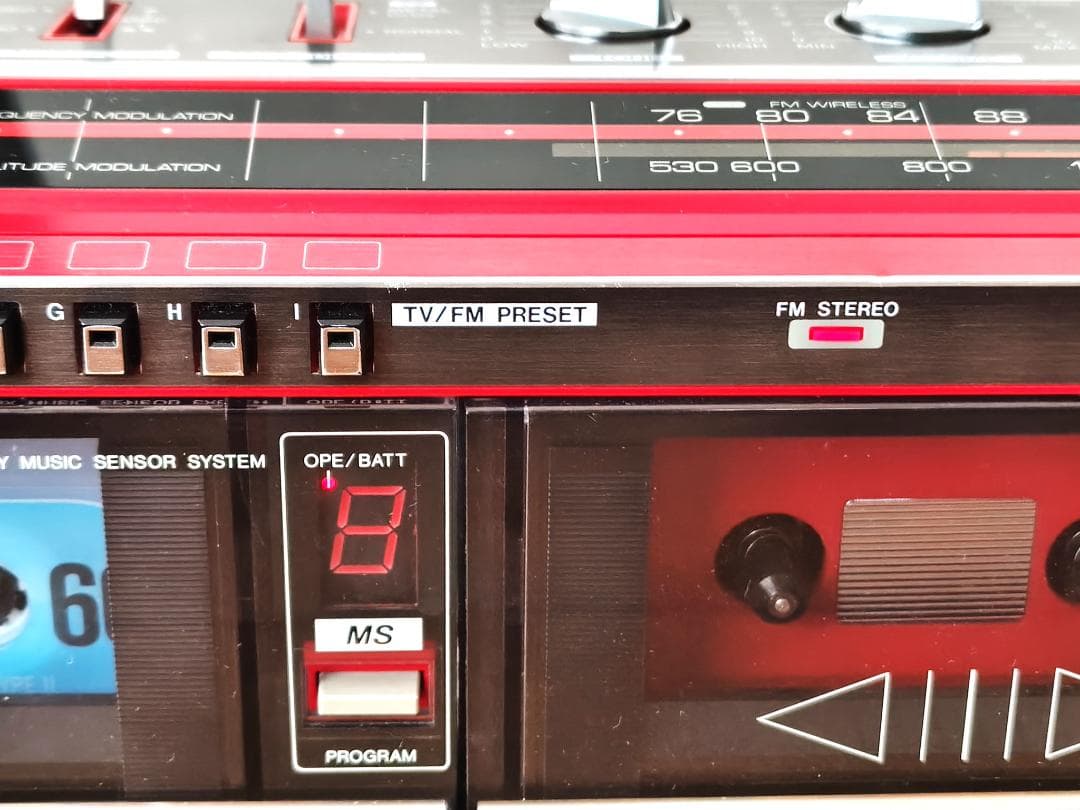 ジャンク】 AIWA ラジカセ CS-W88 アイワ 外装良好