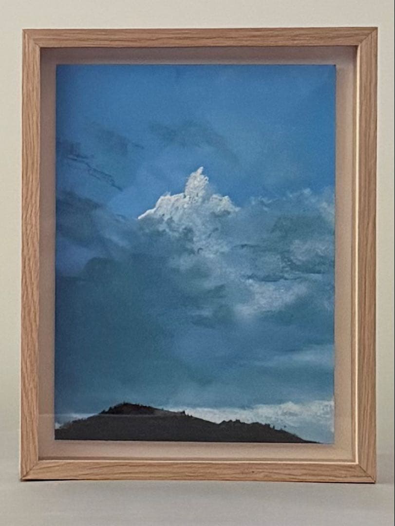 坂口恭平 パステル画『池上の空』 サイン入り 坂口恭平さん パステル画①【サインつき】 | Janiスリランカキッチン