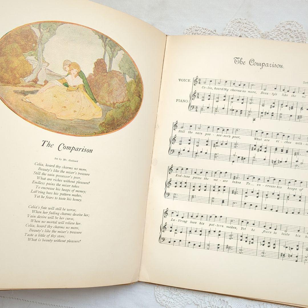 稀少1923アンティーク楽譜 絵本 洋書古書 児童書 ヴィクトリアン