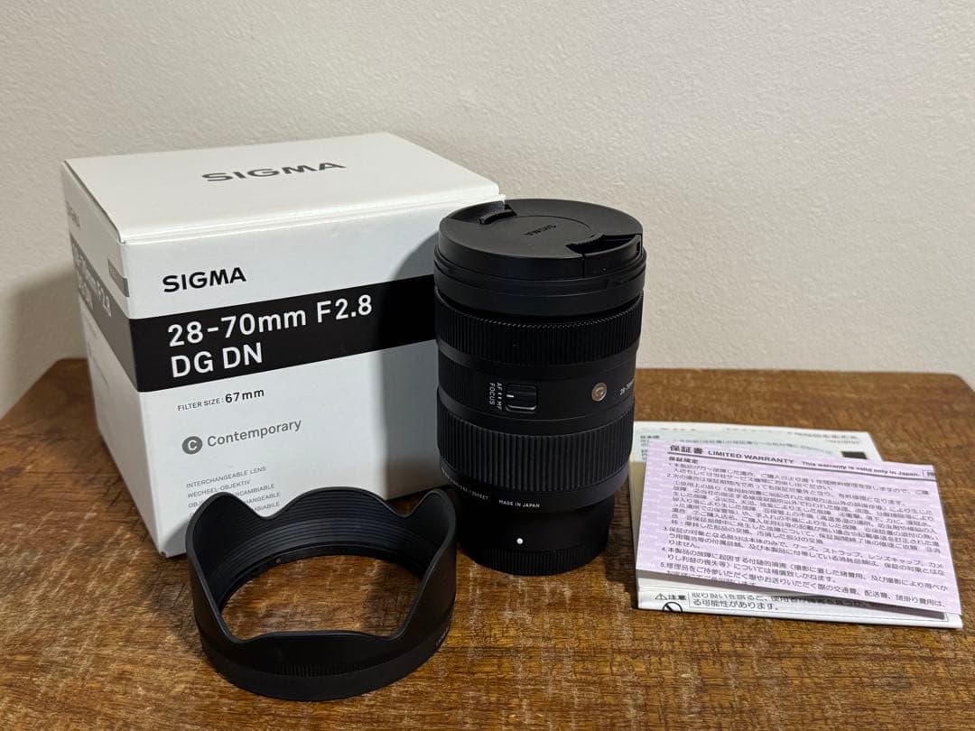 SIGMA 28-70mm F2.8 DG DN レンズ　ソニーＥマウント Amazon.com : Sigma 28-70mm F2.8 DG DN for Sony E Black : Electronics