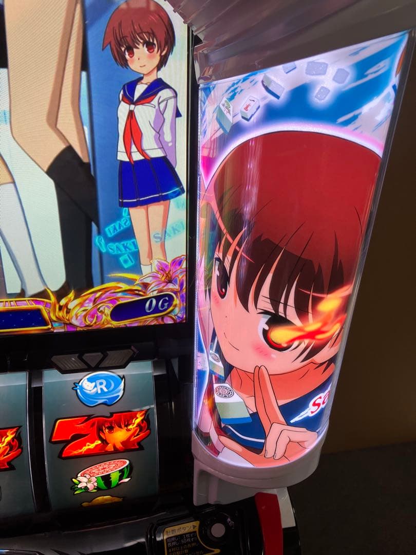 スマスロ実機 パチスロ L 咲‐Saki‐ 頂上決戦 簡易ユニット付⭕️送料