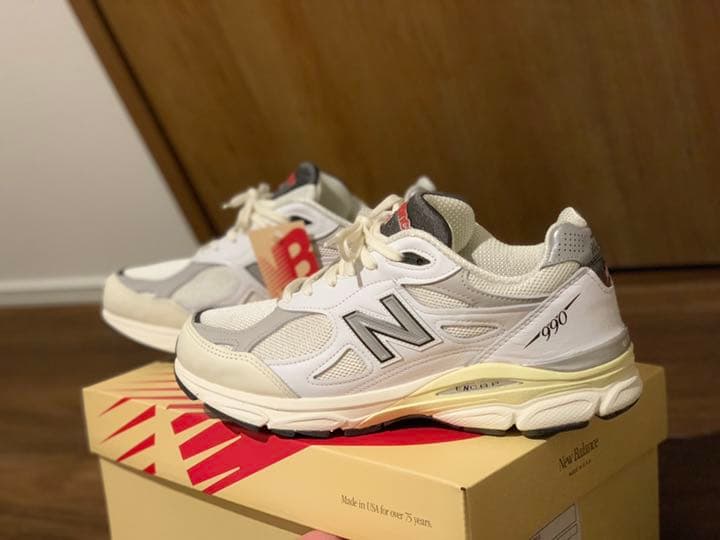 邦楽 newbalance M990AL3 関税込 TEDDY SANTIS × New balance Made in USA 990v3 M990AL3 (New