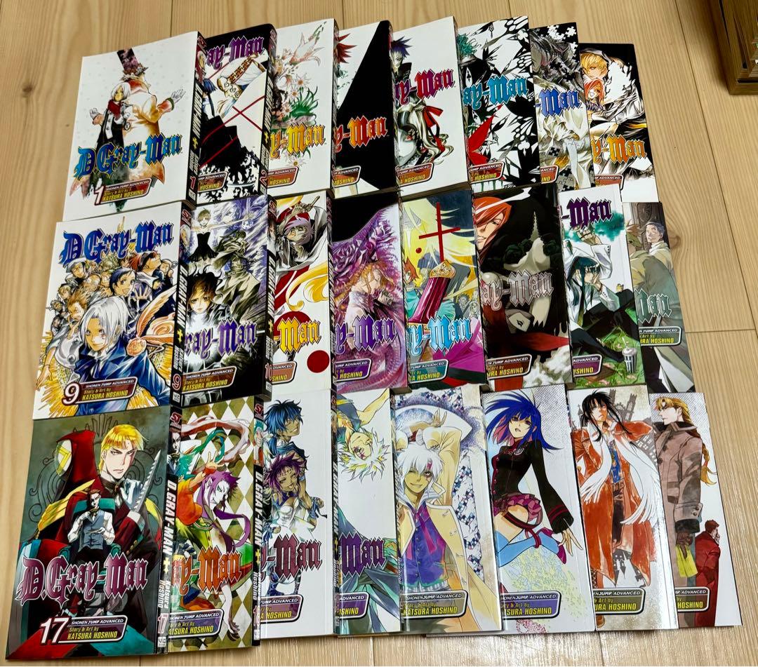 D.Gray-man 英語版　漫画　English Manga D Gray Man 3 in 1 Edition 1-3 Vol 1-9 English Manga English