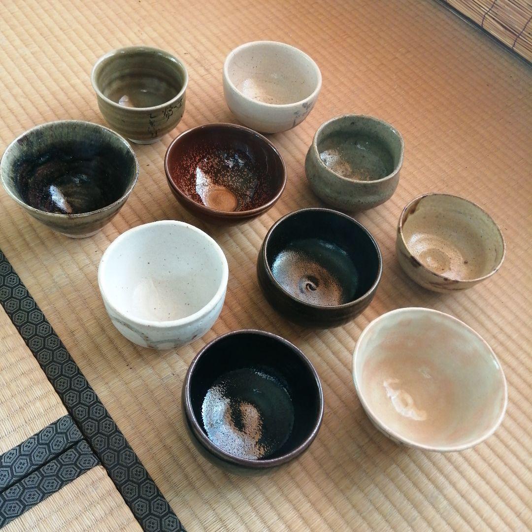 茶碗　10個まとめ売り　笑楽焼など 染錦麦わら手面取茶碗 - 有田焼窯元 そうた窯