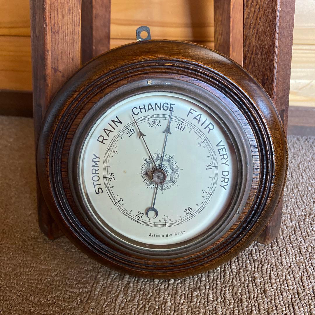 英国製　アンティーク　気圧計　お洒落 2026年最新】アンティーク気圧計の人気アイテム - メルカリ
