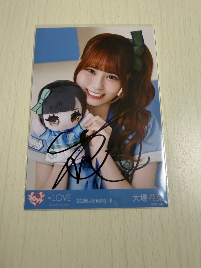 大場花菜 サバイバル衣装 直筆 LOVE イコラブ 生写真 サバイバル 直筆サイン 大場花菜 - メルカリ