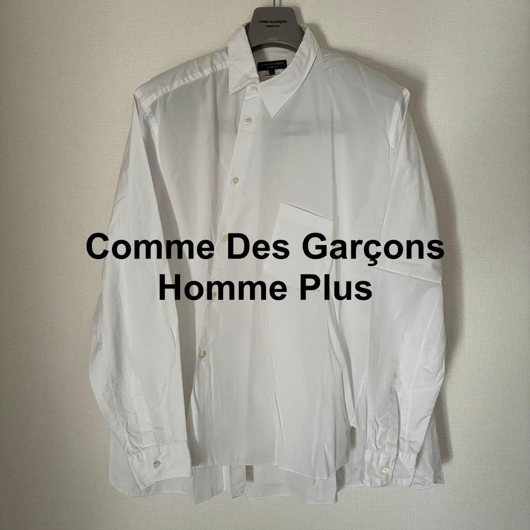 コムデギャルソンオムプリュス AD2018 アシンメトリー ねじれ 白シャツ