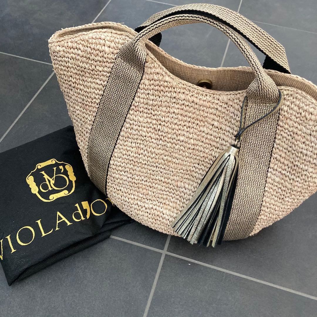 VIOLAd'ORO ヴィオラドーロ　タッセル付きカゴバッグ 楽天市場】【最大37倍 2/25限定】【正規品】 ヴィオラドーロ かご