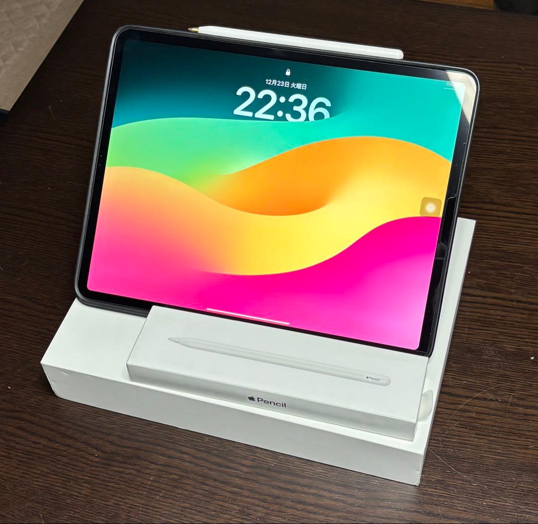 iPadPro12.9インチ セルラー第3世代 ApplePencil2:1TB Apple iPad Pro 12.9インチ Wi-Fi+Cellular 1TB MTJP2J/A SIMフリー