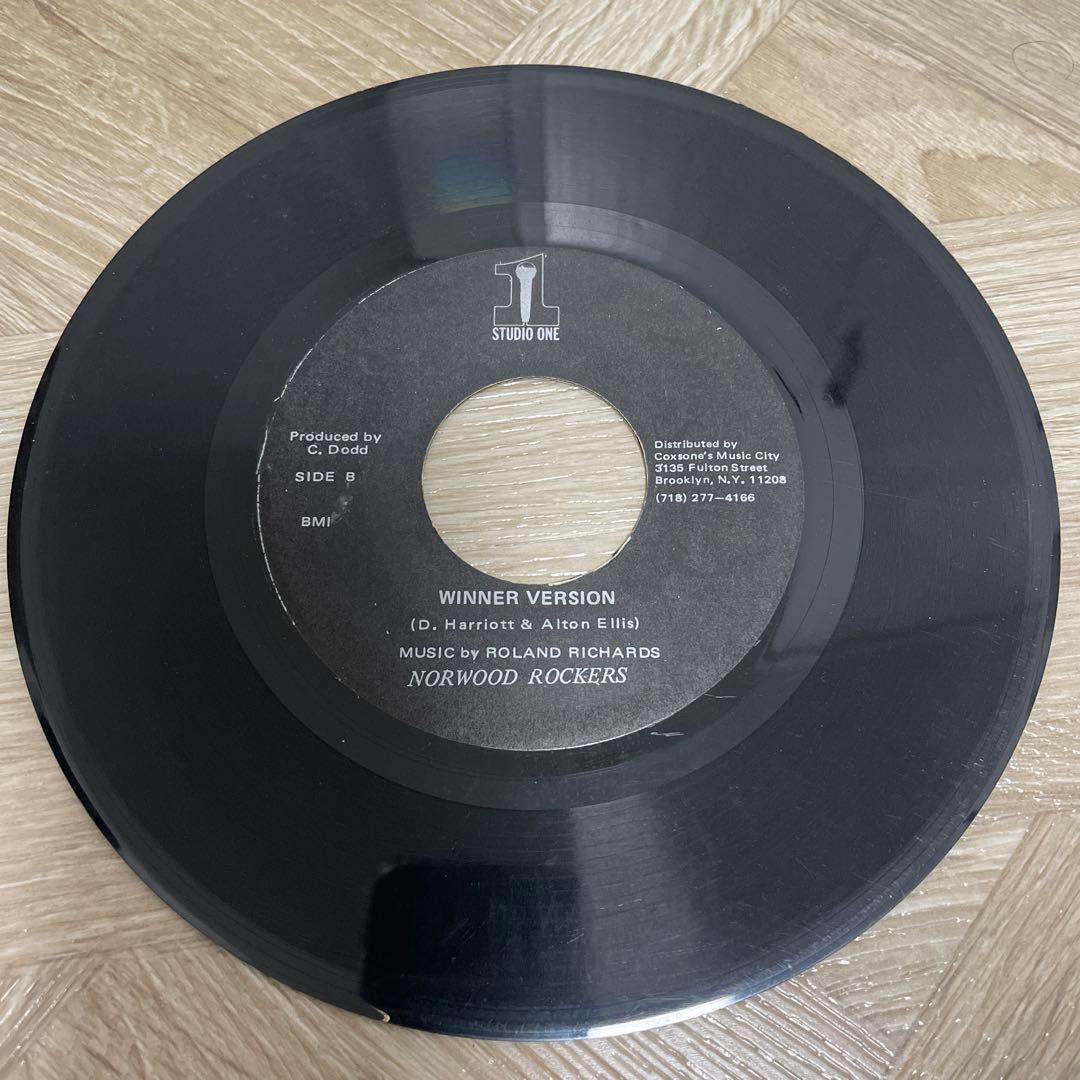 Alton Ellis - Born A Winner \"7\"レコード