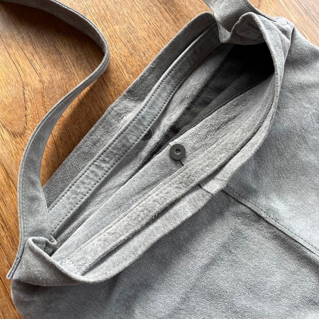 美品】北欧暮らしの道具店 撥水スエードの2WAYトートバッグ グレー