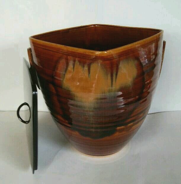 水指『加藤春永造』『高取釉』『一重口水指』茶道具