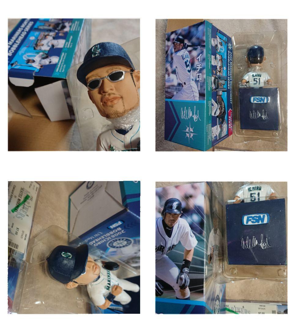 イチロー 2007-09年 球場限定配布 ボブルヘッドドール 当日チケット付