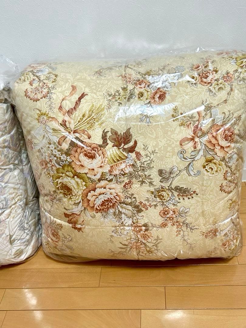 ◇2025.5.14クリーニング済◇羽毛掛け布団《③イエロー系1点》