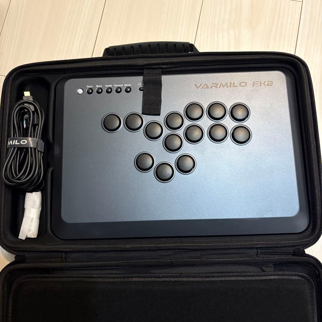 Varmilo FK2 ブラック アミロ レバレス ハードケース 美品 レバーレスアーケードコントローラー 格闘ゲーム用 VARMILO FK2 Black