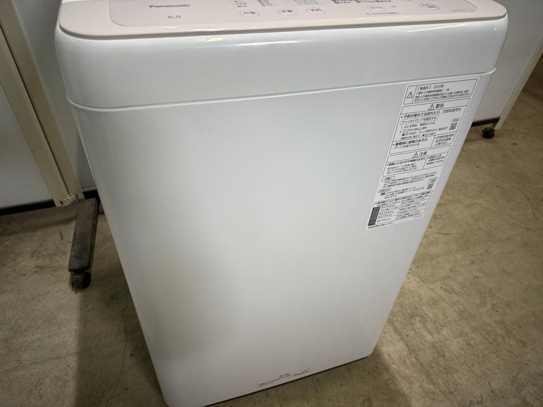 美品　Panasonic　全自動洗濯機　 6.0kg　NA-F6B3　2025年