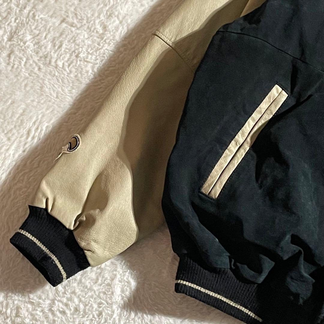 NFL ニューオリンズ・セインツ レザースタジャン ボディスウェード