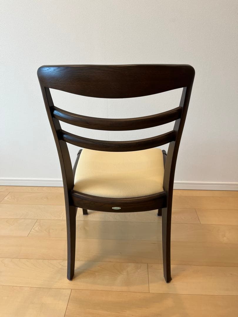 みみ様専用 Ibata 飛騨家具 ダイニングチェア ダークブラウン×ベージュ