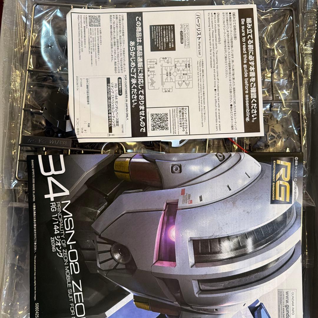 RG ジオング スペシャルコーティング 未組み立て RG ジオング