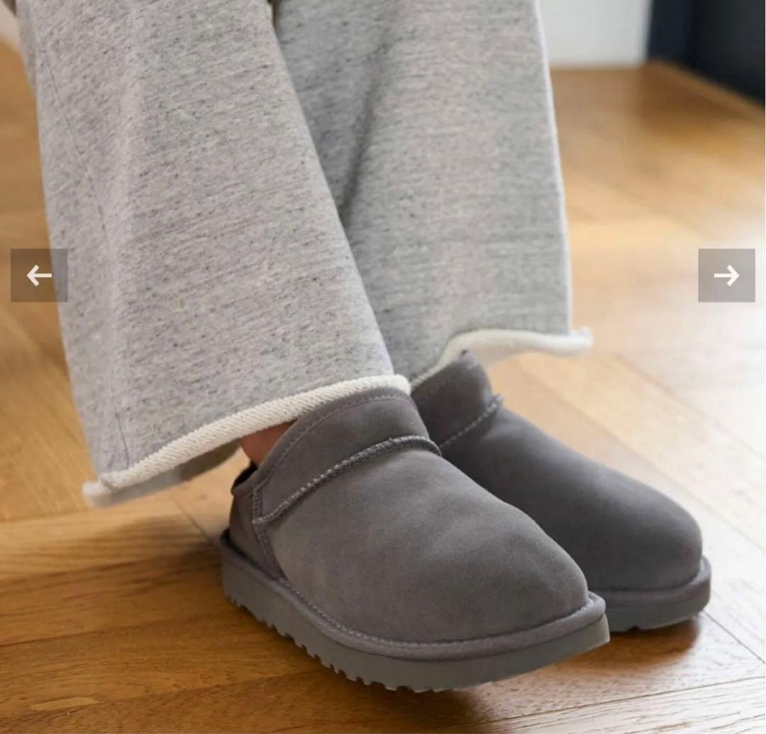 FRAMeWORK UGG フレームワーク アグ クラシックスリッパ グレー - メルカリ