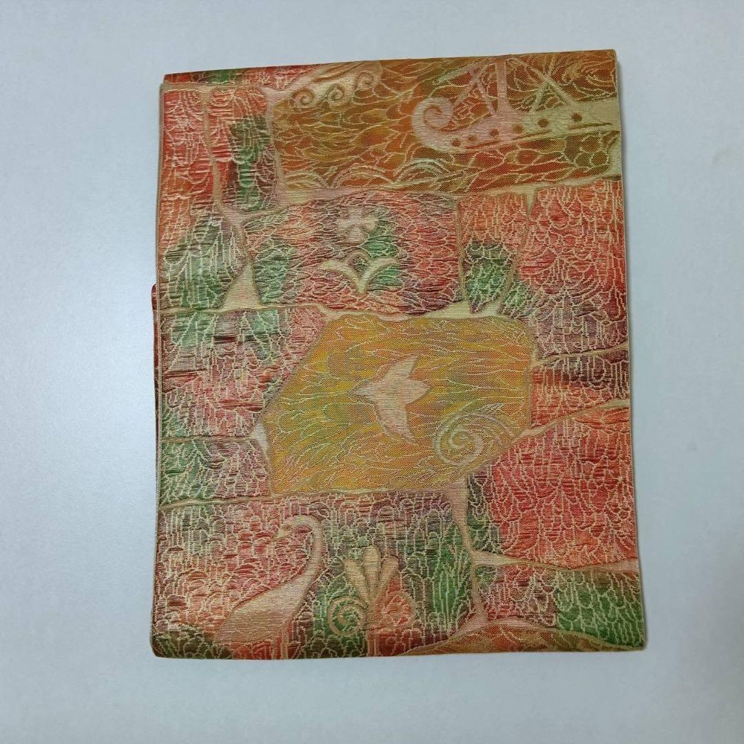 タ8879 未使用近い 美品 袷 紬 白紬 十日町紬系 小紋 正絹 フルセット