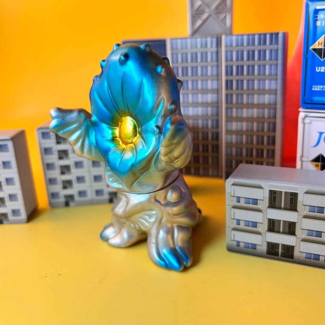 M1号 ミニサイズ ソフビ グリーンモンス 後藤彩色所塗装 ブルマァク