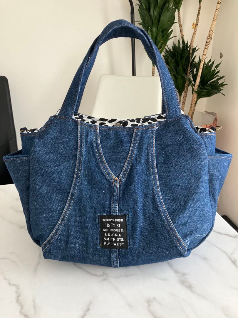 889 あいみょん♡様専用大きめ デニムリメイクバック ハンドメイド2点