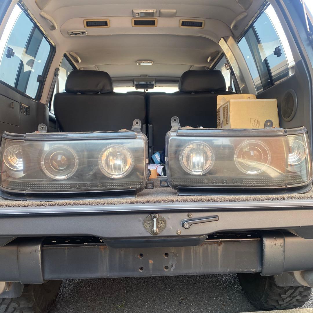 ランドクルーザー80 SONAR イカリング ヘッドライト - メルカリ