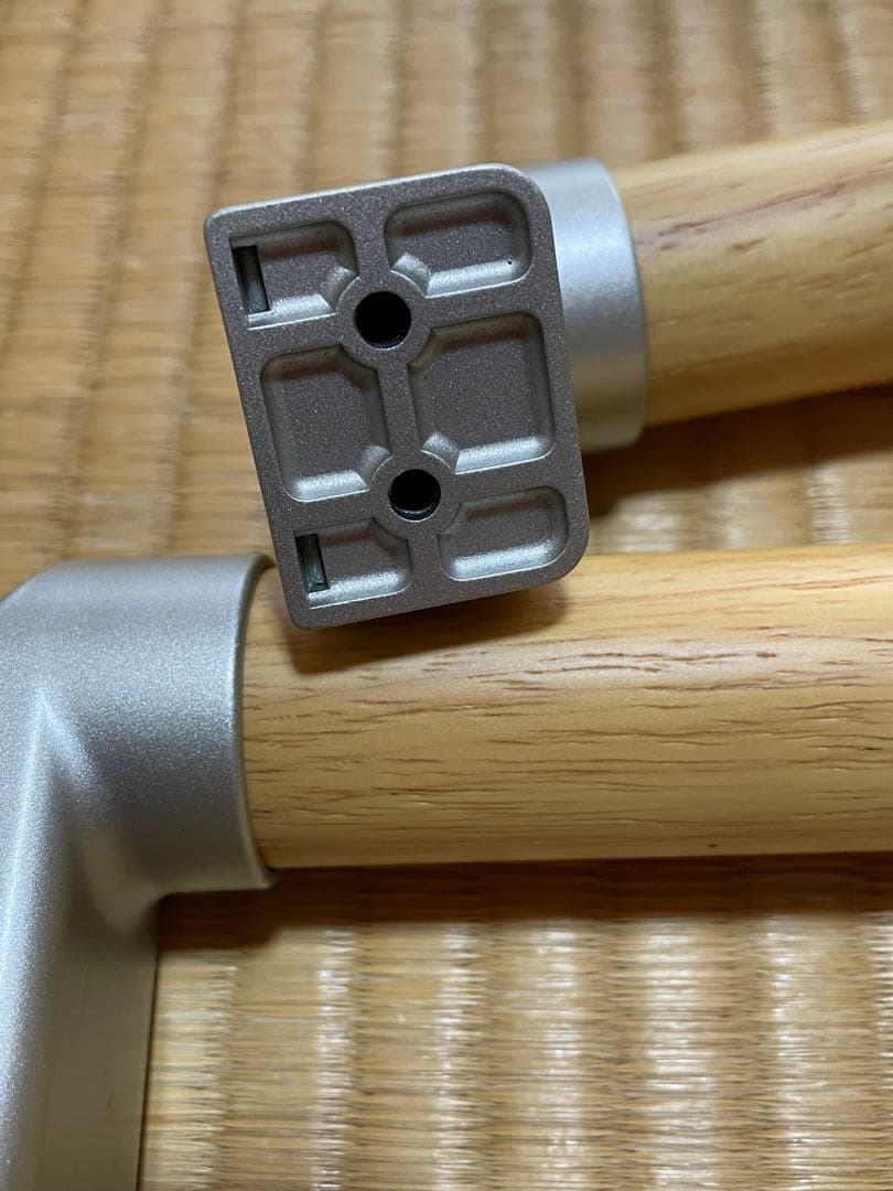 L型手すり 壁手摺り セット ビス付き 天然木製 美品