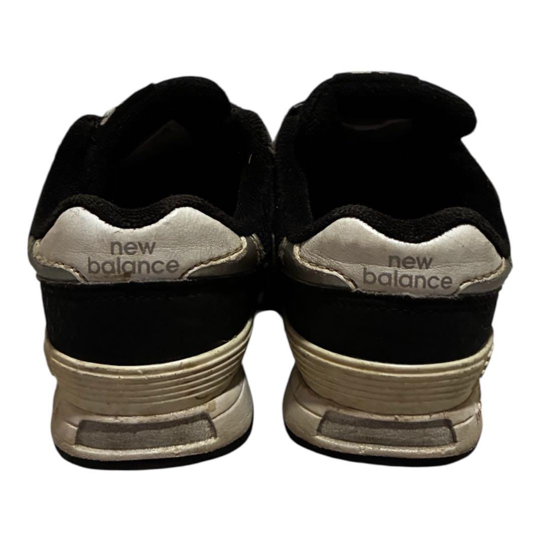 New Balance ブラック スニーカー ベルクロ - メルカリ