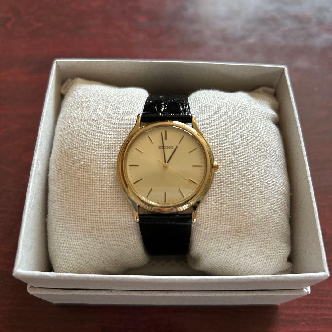 新品　セイコー　腕時計　men's 電池式　クロコダイル調レザーベルト SEIKO（セイコー） 20mm 純正 ベルト クロコダイル プレザージュ