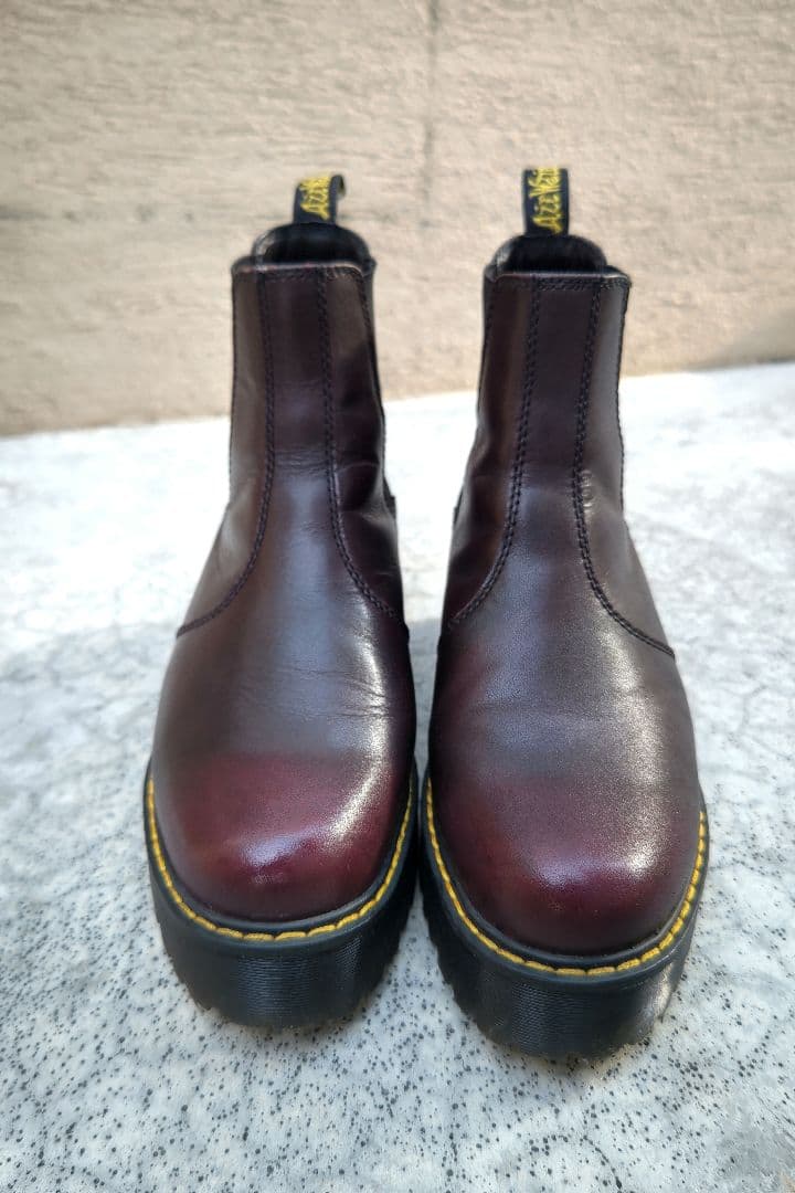 ドクターマーチン サイドゴアブーツ バーガンディ uk6.5 男女兼用 Dr.Martens（ドクターマーチン） サイドゴア ブーツ Dr.Martens 2976