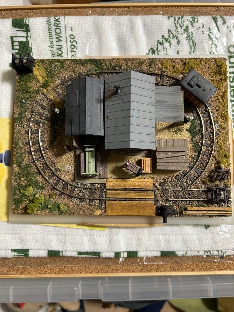 Nゲージ 鉄道模型 極小ジオラマ・レイアウト Nゲージ小型レイアウト】早﨑急行線 制作記 #02｜Selfoss