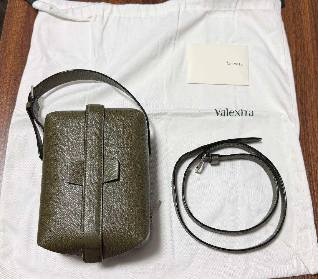 Valextra オリーブグリーン トリックトラック ヴァレクストラ VALEXTRA トリックトラック クロスボディ ナノ