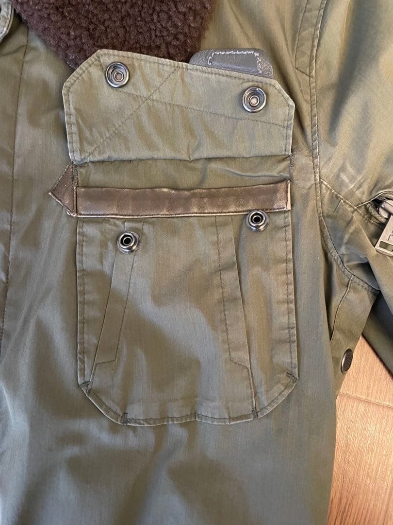 ボア着脱可 定価約11 ラルフローレン ブラックレーベル ミリタリーコート