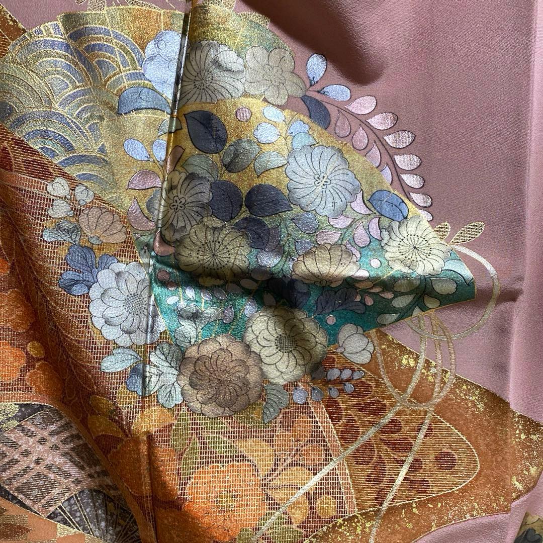 着物-辻が花着物157【訪問着】【作家物】家紋入り 上質仕立て 美品