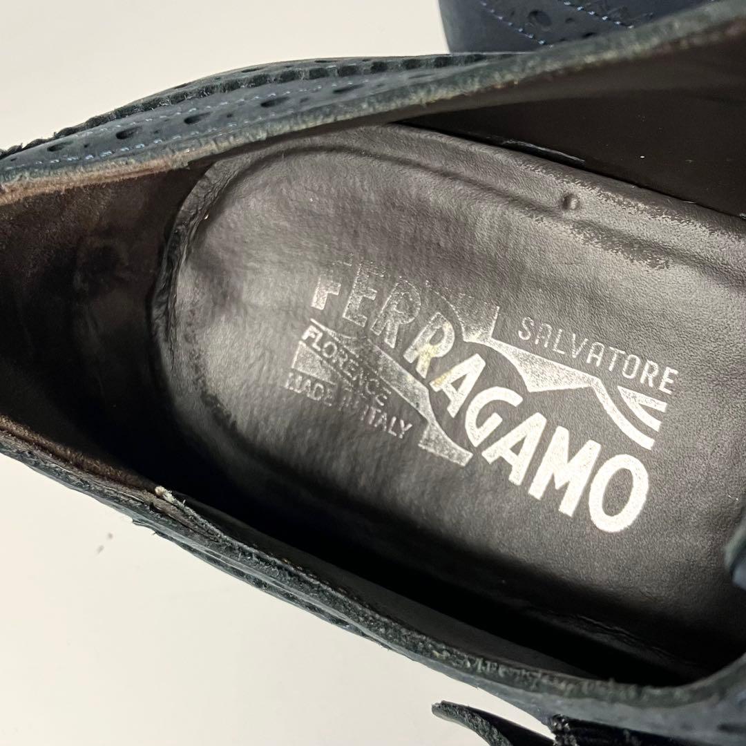 良品】Salvatore Ferragamo ダブルモンク ドレスシューズ 9 - メルカリ