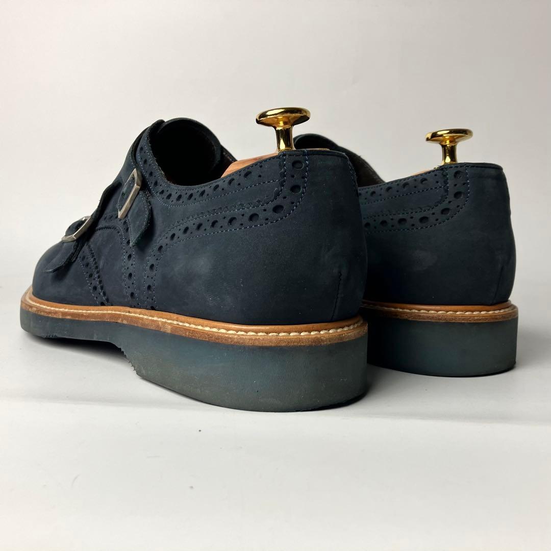 良品】Salvatore Ferragamo ダブルモンク ドレスシューズ 9 - メルカリ