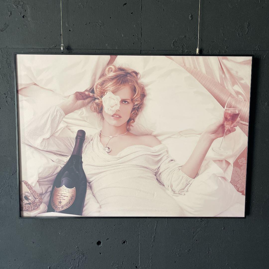 貴重★ドンペリ★VIPパーティー会場展示★ポスターパネル★カールラガーフェルド カール・ラガーフェルドデザイン、50万円のドンペリが松坂屋に