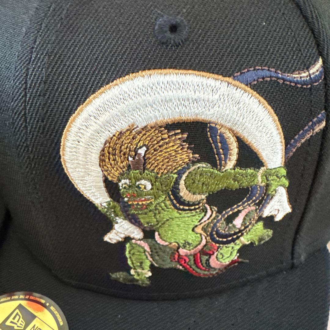 2個セット 雷神＆風神 7 3/4 風神雷神図屏風 ニューエラ - メルカリ