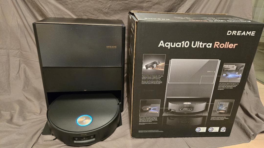 DANG 「Dreame Aqua10 Ultra Roller」掃除機 Aqua10 Ultra Roller｜掃除の新基準 かしこく巡回・段差乗り越え