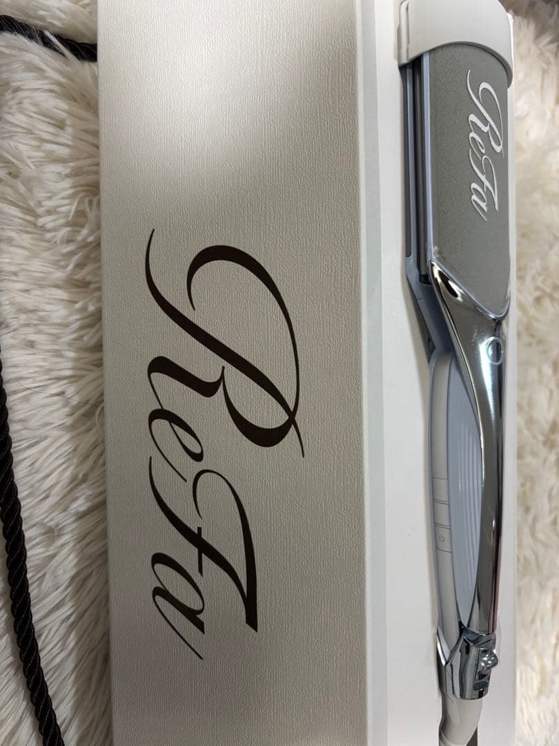 1/15購入リファReFa パワーストレートアイロンプロ 新品 WH　保証書付 ReFa（リファ） リファパワーストレートアイロン プロ & 延長保証書