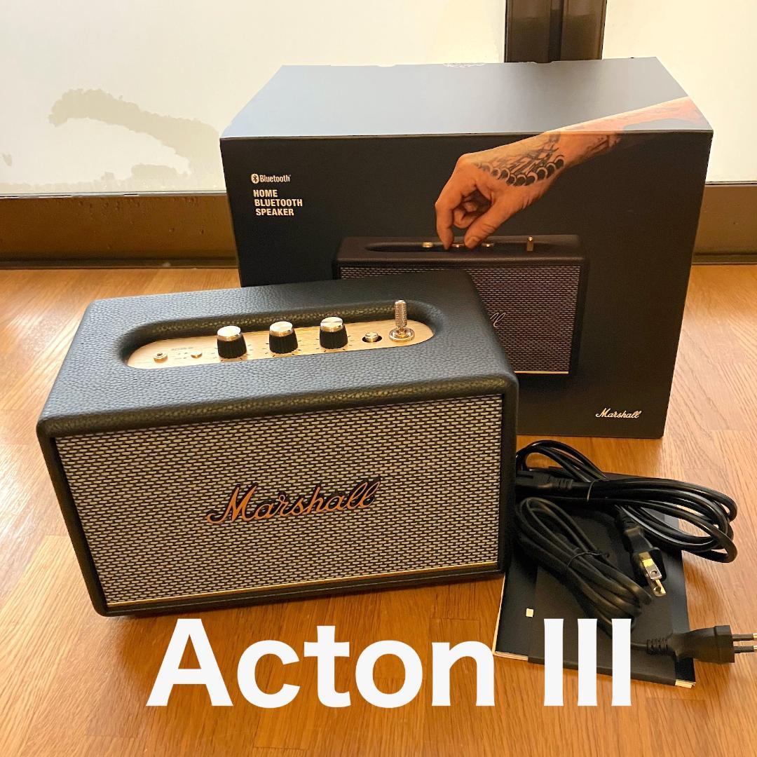 正規品 Marshall ACTON Ⅲ スピーカー Bluetooth Amazon.co.jp: Marshall ワイヤレススピーカー Acton III ブラック